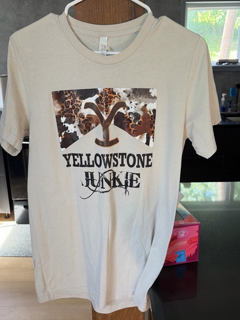 Bella Canvas Cream Yellowstone Junkie Graphic Tee
